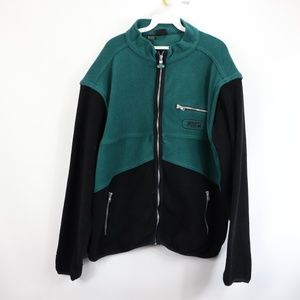 90s Mountain Dew Mens Large Fleece Jacket Vest